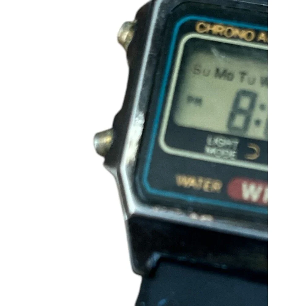 Vintage Quemex Men's Watch Chronoalarm Digital Water Resistant New Battery